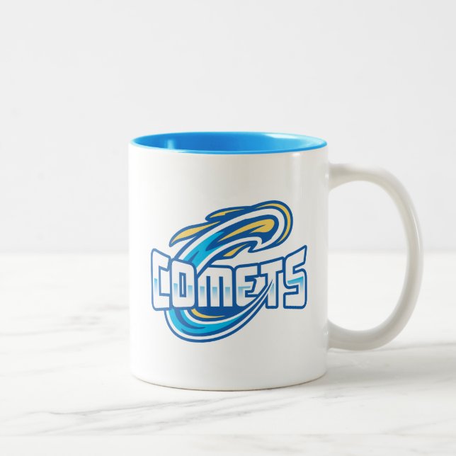 Caneca De Café Em Dois Tons Cometas do Cottey College (Direita)