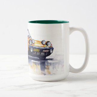 Caneca De Café Em Dois Tons Comício Porsche 914-6 GT
