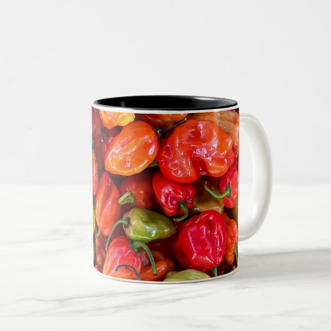Caneca De Café Em Dois Tons Comida bonito (Frente Esquerda)