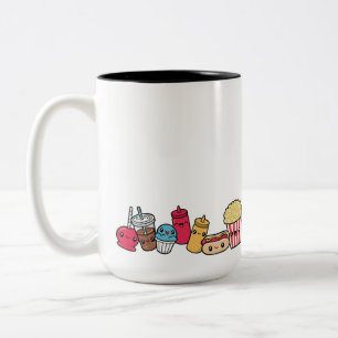 Caneca De Café Em Dois Tons Comida de lixo