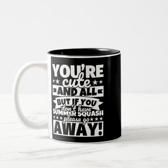 Caneca De Café Em Dois Tons Comida de Lover de Verão Engraçado (Esquerda)