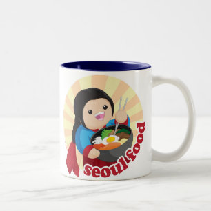 Caneca De Café Em Dois Tons Comida de Seoul