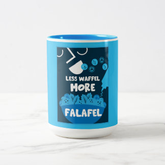Caneca De Café Em Dois Tons Comida Falafel do Oriente Médio