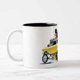 Caneca De Café Em Dois Tons Comida FAST 1956 Chevy GASSER