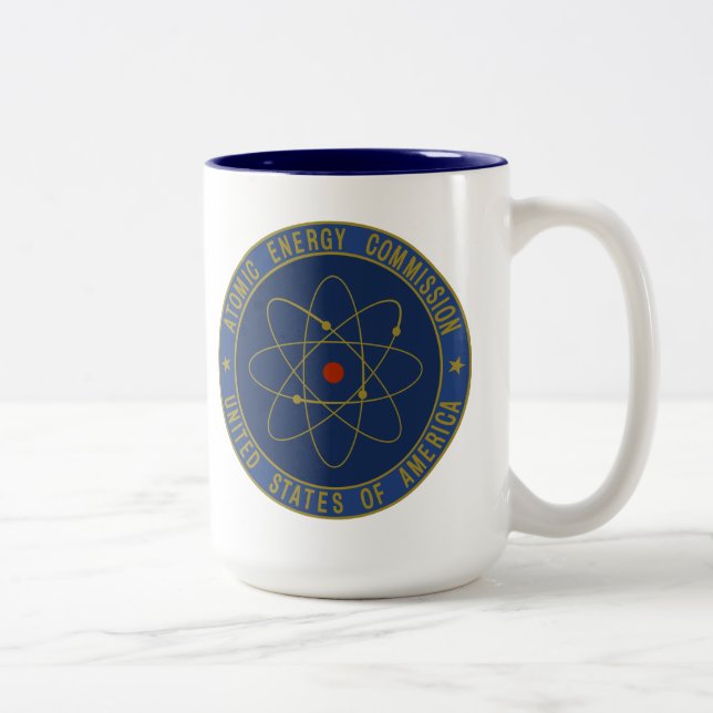Caneca De Café Em Dois Tons Comissão de energia atômica (Direita)