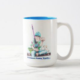 Caneca De Café Em Dois Tons Common Fishin Knots - casting difficulties