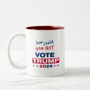 Caneca De Café Em Dois Tons Como não pôde votar no TRUMP 2024