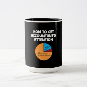 Caneca De Café Em Dois Tons Como Obter Presente do Gráfico de Atenção do Co