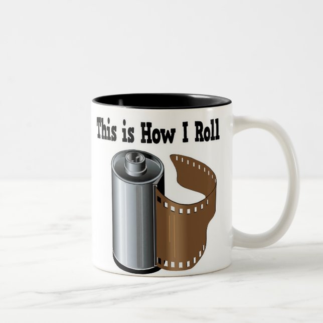 Caneca De Café Em Dois Tons Como Revelo Filme de Câmera (Direita)