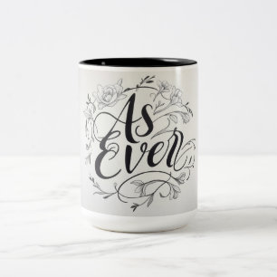 Caneca De Café Em Dois Tons "Como Sempre"