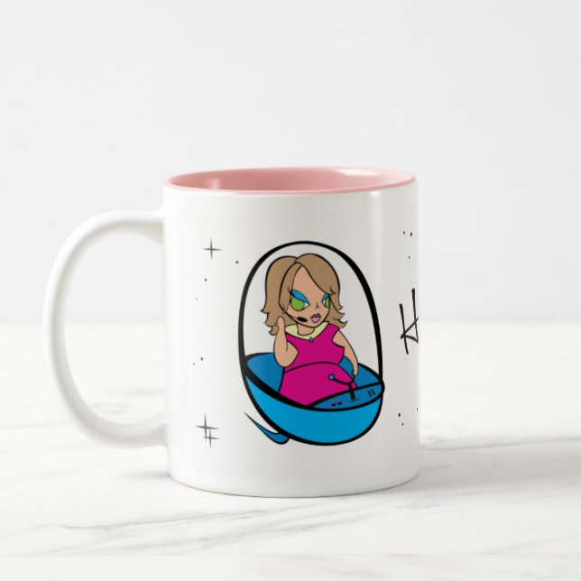 Caneca De Café Em Dois Tons Como seu sonho quer entrar? (Esquerda)