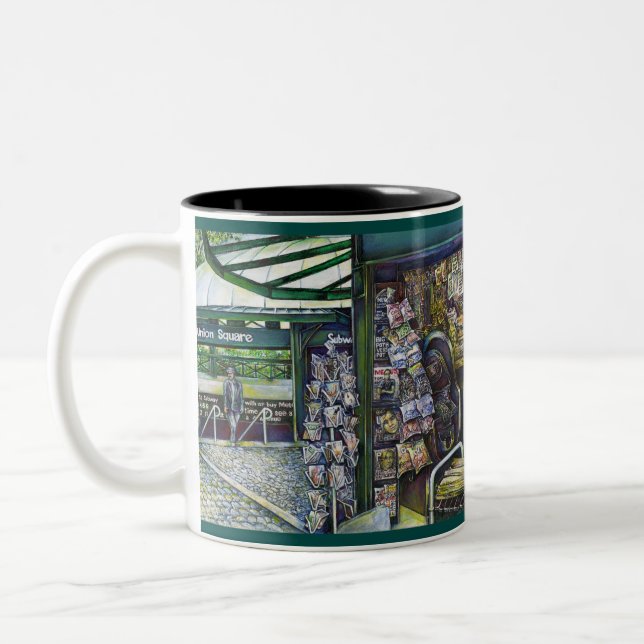 Caneca De Café Em Dois Tons Como Uma Imagem É Inimaginativa? (Esquerda)