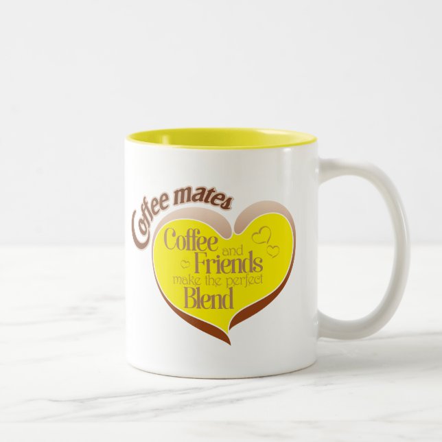 Caneca De Café Em Dois Tons Companheiros de café (Direita)