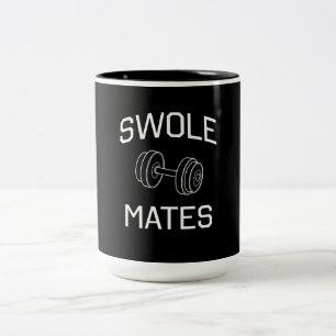 Caneca De Café Em Dois Tons Companheiros de Swole