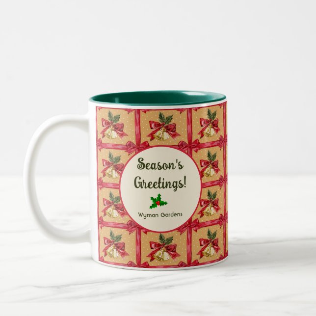 Caneca De Café Em Dois Tons Companhia de Natal Cheer Mug (Esquerda)