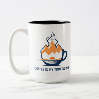 Caneca De Café Em Dois Tons Compass Coffee