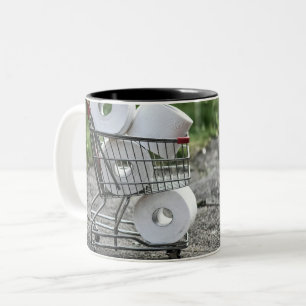 Caneca De Café Em Dois Tons Compra de papel higiênico