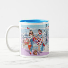 Caneca De Café Em Dois Tons Comprando em Paris | Mug