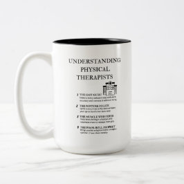 Caneca De Café Em Dois Tons Compreendendo Fisioterapeutas