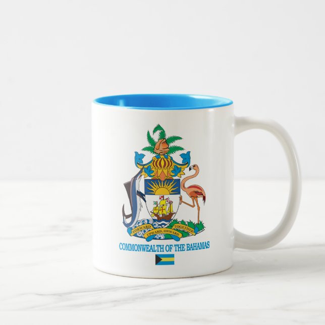 Caneca De Café Em Dois Tons Comunidade das Baamas COA (Direita)