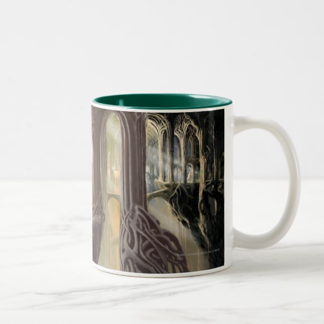 Caneca De Café Em Dois Tons Conceito 2 do espaço florestal (Direita)