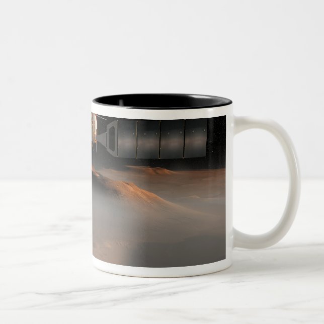 Caneca De Café Em Dois Tons Conceito artístico da Mars Express (Direita)