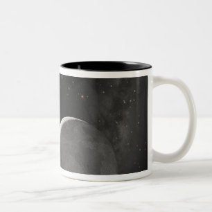 Caneca De Café Em Dois Tons Conceito do artista de objeto Kuiper Belt