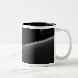 Caneca De Café Em Dois Tons Conceito do artista do reconhecimento lunar Orbi 4