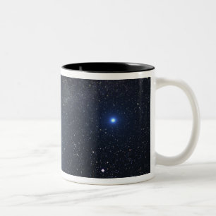 Caneca De Café Em Dois Tons Conceito do artista mostrando o sistema de estrela