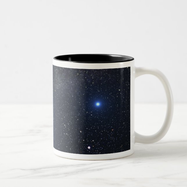 Caneca De Café Em Dois Tons Conceito do artista mostrando o sistema de estrela (Direita)