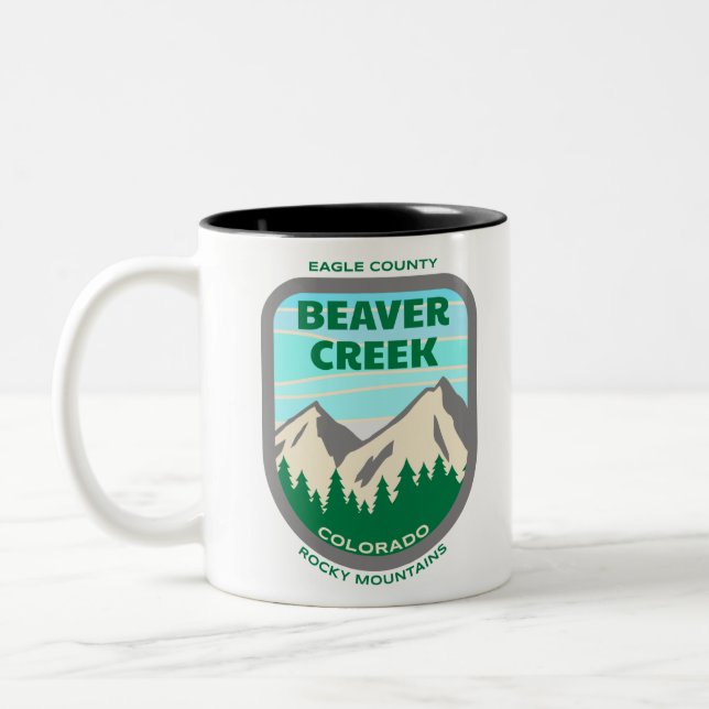 Caneca De Café Em Dois Tons Condado de Beaver Creek Eagle (Esquerda)