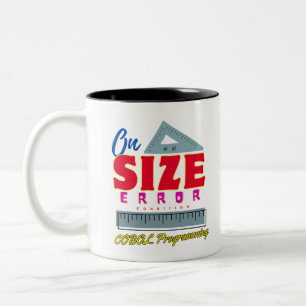 Caneca De Café Em Dois Tons Condição de Erro de Tamanho na Programação Cobol