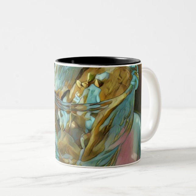 Caneca De Café Em Dois Tons cone de sorvete de Verão (Frente Esquerda)