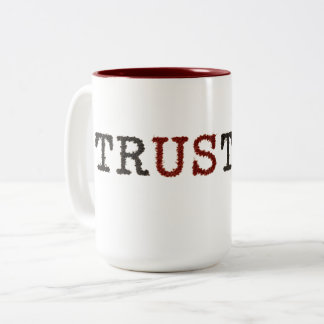 Caneca De Café Em Dois Tons Confiança