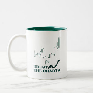 Caneca De Café Em Dois Tons Confiar No Charts Mug