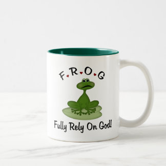 Caneca De Café Em Dois Tons Confie em Deus