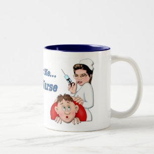 Caneca De Café Em Dois Tons Confie em mim, sou enfermeira