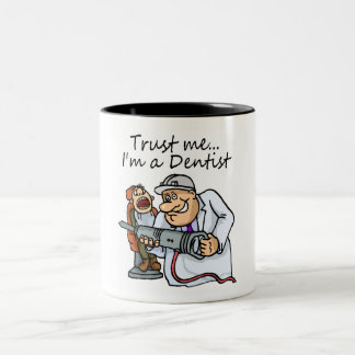 Caneca De Café Em Dois Tons Confie-me Im um dentista