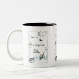 Caneca De Café Em Dois Tons Confie no Seu Bússola Interior. Afirmação de Autoc