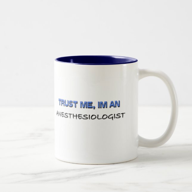 Caneca De Café Em Dois Tons Confie que eu mim é um Anesthesiologist (Direita)