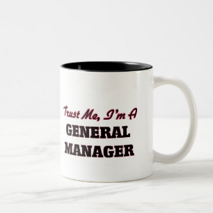 Caneca De Café Em Dois Tons Confie que eu mim é um director geral