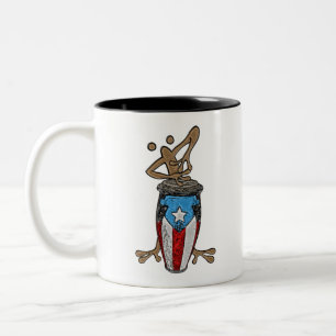 Caneca De Café Em Dois Tons Conga Coqui Taino