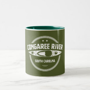 Caneca De Café Em Dois Tons Congaree River Carolina do Sul Kayaking