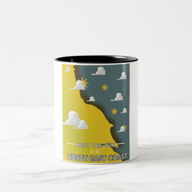 Caneca De Café Em Dois Tons Conheça o Sol, na Costa Nordeste (Centro)
