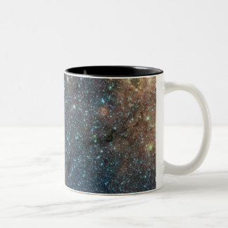 Caneca De Café Em Dois Tons Conjunto de estrela maciço inundado com o