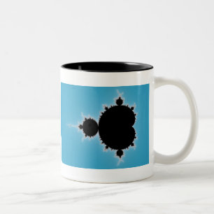 Caneca De Café Em Dois Tons Conjunto de Mandelbrot 05 - Fractal