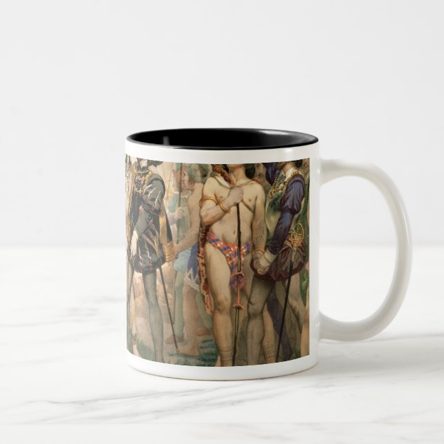Caneca De Café Em Dois Tons Conquista de México (Direita)
