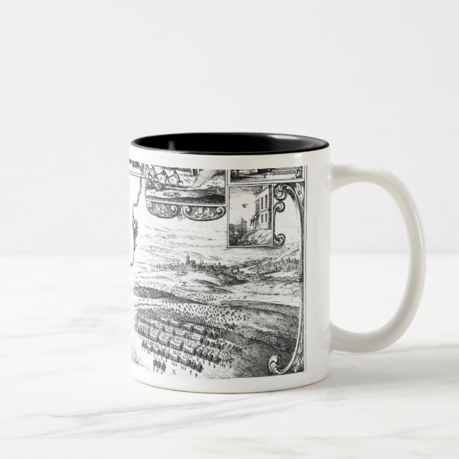 Caneca De Café Em Dois Tons Conquistas de Gustavus II Adolphus (Direita)