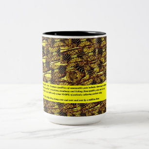 Caneca De Café Em Dois Tons Consciência do MS - milhão Beez