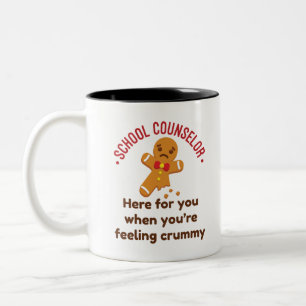 Caneca De Café Em Dois Tons Conselheiro Escolar Aqui Quando Está Sentindo Mal